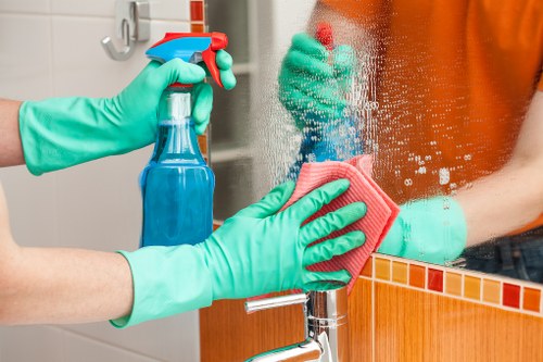 Commercial cleaning in an office space in Finsbury Park